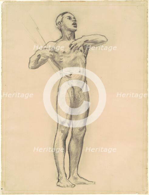 Study of Orpheus for "Classic and Romantic Art", c. 1921. Creator: John Singer Sargent.