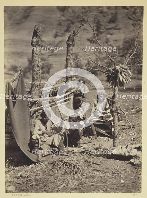 Aboriginal Life Among the Navajoe Indians, Near Old Fort Defiance, N.M., 1873. Creator: Tim O'Sullivan.