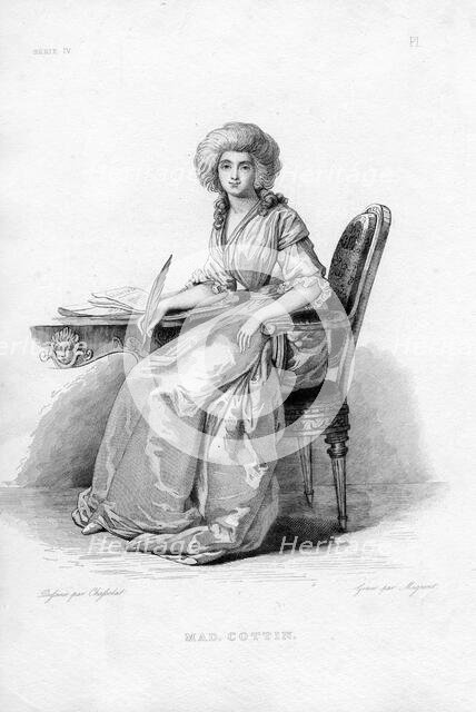 Portrait of Sophie Cottin (1770-1807). Creator: Migneret, Adrien Jacques Antoine (1786-1840).