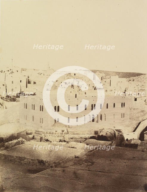 Jérusalem. Hospice autrichien et ancienne église St Jean, 1860 or later. Creator: Louis de Clercq.