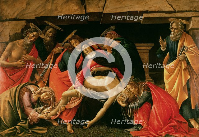 Lamentation over the Dead Christ. Artist: Botticelli, Sandro (1445-1510)