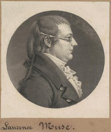Lawrence Muse, 1808. Creator: Charles Balthazar Julien Févret de Saint-Mémin.