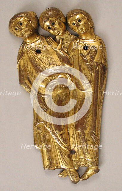 Three Figures, French, ca. 1200. Creator: Unknown.