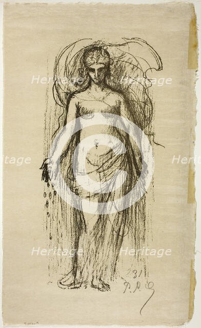 Abundance, from the ninth album of L'Estampe originale, 1895. Creator: Pierre Puvis de Chavannes.