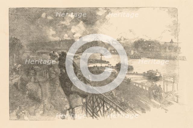 La Seine au Pont dAusterlitz, 1866. Creator: Auguste Louis Lepère (French, 1849-1918).