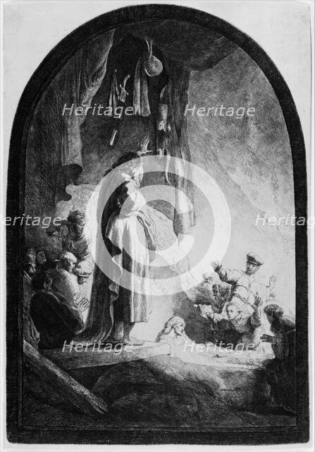 The Raising of Lazarus: The Larger Plate, ca. 1632., ca. 1632. Creator: Rembrandt Harmensz van Rijn.