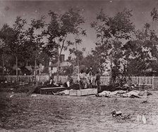 Burial of the Dead, Fredericksburg, 1863. Creator: Andrew Joseph Russell.