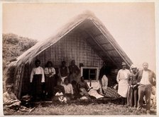 New Zealand: Maori funeral rites, c1880s. Creator: Unknown.