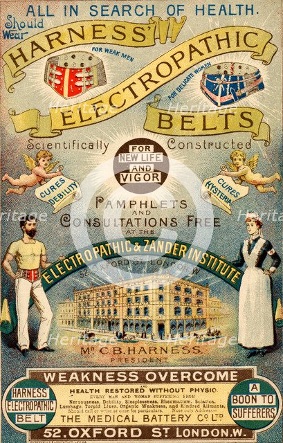 Harness Electropathic Belts, 19th century. Artist: Unknown