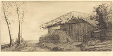 Shepherd's Hut on a Hillside (Bergerie sur le coteau). Creator: Alphonse Legros.