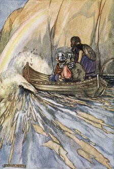 'Bear us swiftly, Boat of Mananan, to the Garden of Hesperides', c1910.  Artist: Stephen Reid