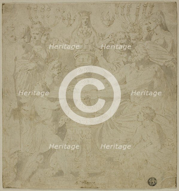 Oracle and Worshippers before the Statue of Artemis of Ephesus, n.d. Creator: Unknown.