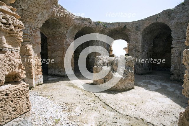 The Baths of Antoninus Pius at Carthage, Tunisia. Artist: Samuel Magal