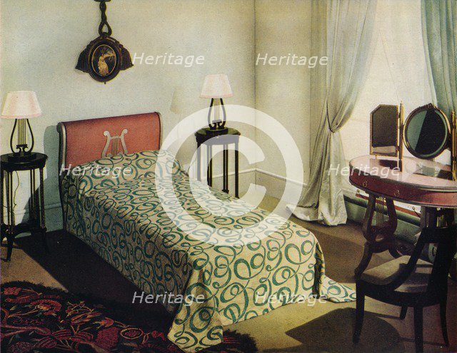 'Woven cotton bedspread by Vantona Textiles Ltd.', 1941. Artist: Unknown.