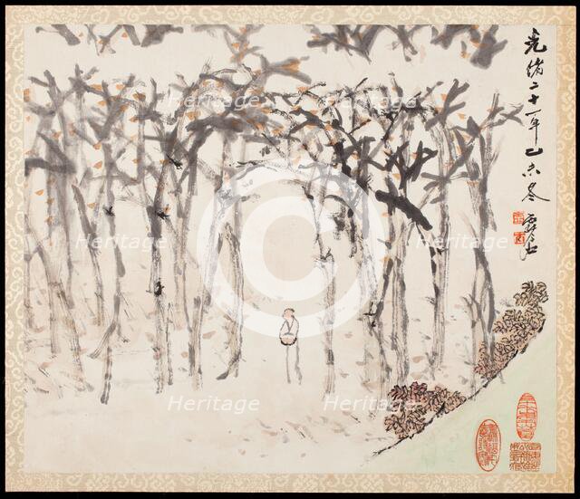 Landscapes for Liu Songfu, Qing dynasty (1644-1911), 1895/96. Creator: Xugu.
