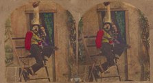 Love's ups and downs., 1860s. Creator: New York Stereoscopic Company.