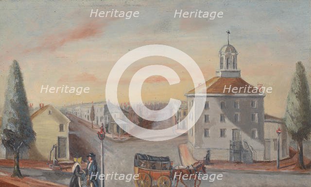 Hot Corn Seller, 1870s. Creator: William P. Chappel.