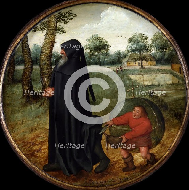 I Mourn because the World is so Untrustworthy , End of 16th cen. Creator: Brueghel, Pieter, the Younger (1564-1638).