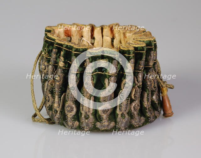 Gaming purse, French, late 17th century. Creator: Unknown.