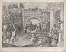 Doge Enrico Dandolo crowns Baldovino the first emperor of the Latin Empire of Constanti..., 1745-94. Creator: Giacomo Leonardis.
