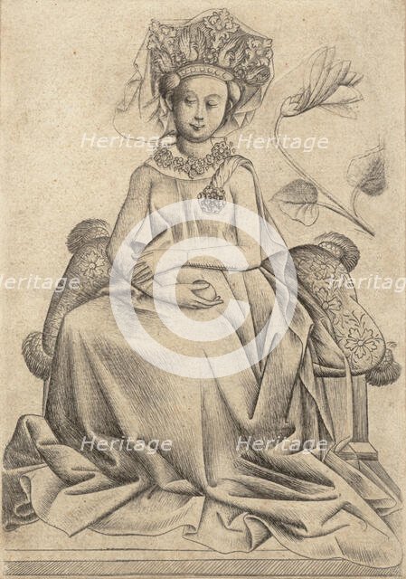 The Queen of Flowers, ca. 1435-40. Creator: Master of the Playing Cards.