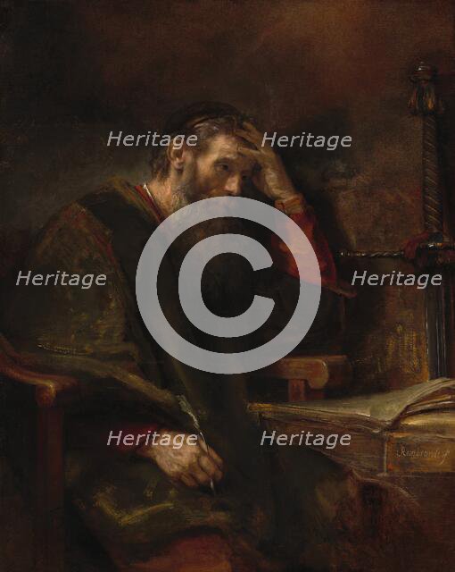 The Apostle Paul, c. 1657. Creators: Rembrandt Harmensz van Rijn, Workshop of Rembrandt.