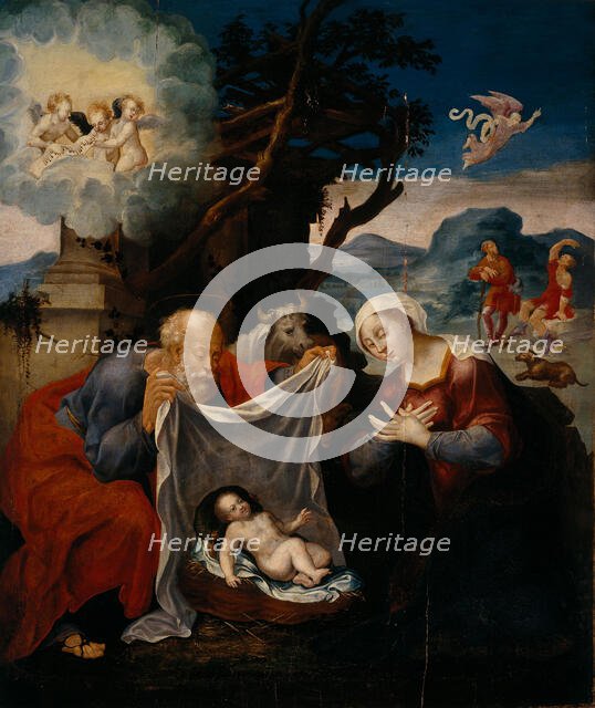 Nativity, c1560. Creator: Negroni (Zingarello); Pietro (1505-1567).