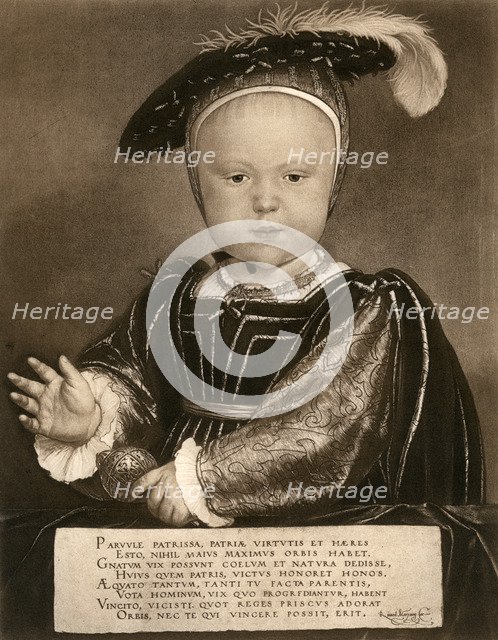 'Prince Edward, later King Edward VI', c1540, (1902).Artist: Bruckmann