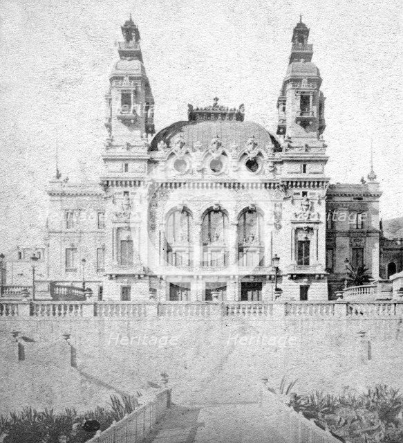 The casino at Monte Carlo, Monaco, late 19th century.Artist: Alfredo Noack