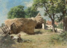 La sieste à la ferme des Grèves (A nap at the Grèves farm). Creator: Lhermitte, Léon (1844-1925).