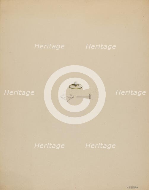 Mourning Ring, c. 1936. Creator: Michael Fenga.