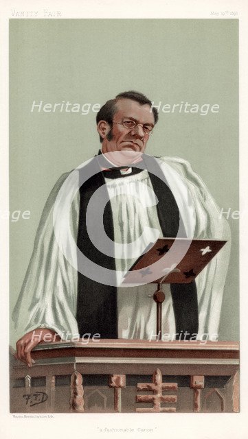 'A Fashionable Canon', Canon Richard Eyton, 1898.Artist: FTD