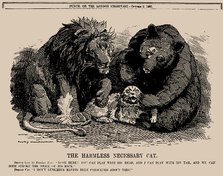 The Harmless Necessary Cat. Punch, 2 October 1907, 1907. Creator: Sambourne, Edward Linley (1844-1910).