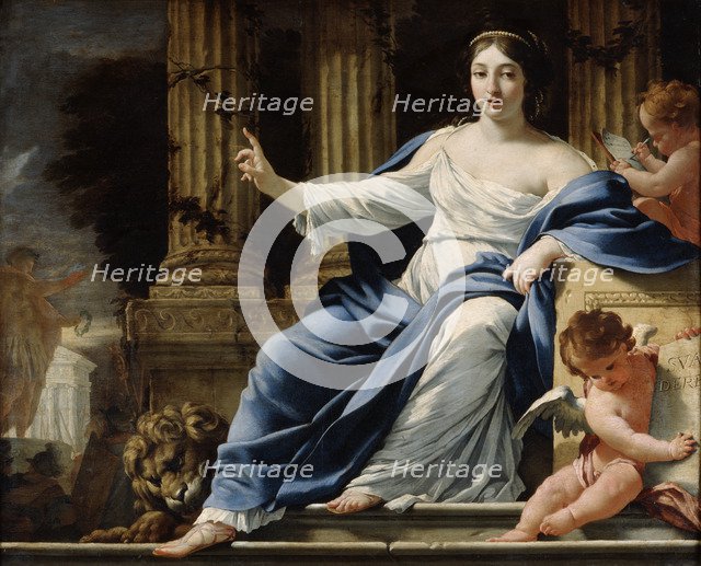 'Polyhymnia, Muse of Eloquence', 17th century. Artist: Simon Vouet