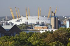 The O2 Arena from Greenwich Park, London, 2009. 
