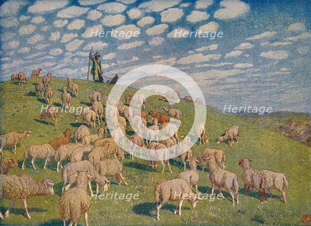 'Pasture in Spring', c1900 (1903-1904).  Artist: Hans Richard von Volkmann.