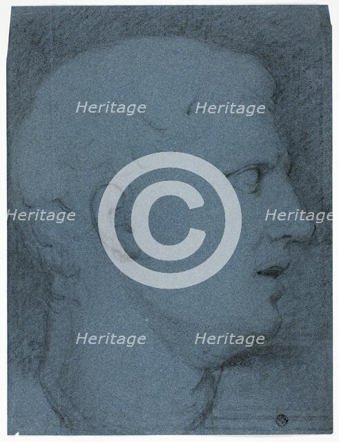 Profile of Head after a Cast (recto and verso), n.d. Creator: George Henry Harlow.