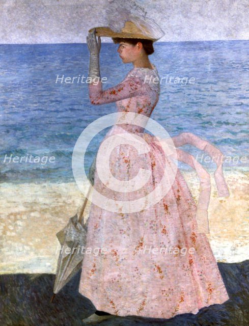 'Woman with the Umbrella', 1900. Artist: Aristide Maillol