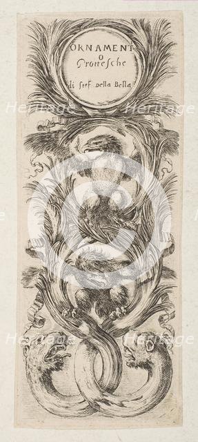 Frontispiece: Ornamenti o Grottesche, ca. 1653. Creator: Stefano della Bella.