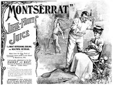 Advertisement for "Montserrat" Lime-Fruit Juice, 1898. Creator: Unknown.