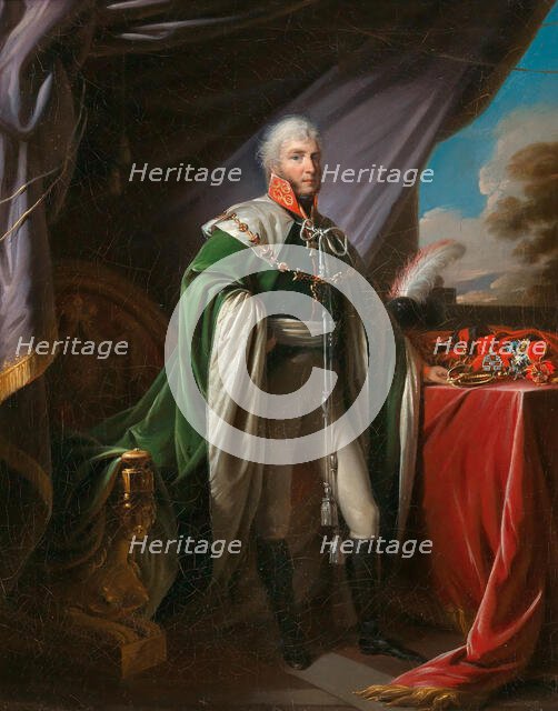 Portrait of Prince Sergei Fyodorovich Golitsyn (1749-1810), before 1810. Creator: Damon Ortolani, Giovanni Battista (1750-after 1810).