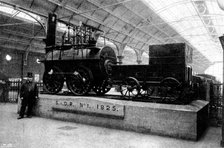The Royal Agricultural Society at Darlington: first engine used on the Darlington Railway, 1895. Creator: Unknown.