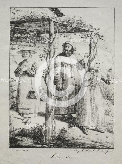The Hermit, 1818. Creator: Louis Hersent (French, 1777-1860).
