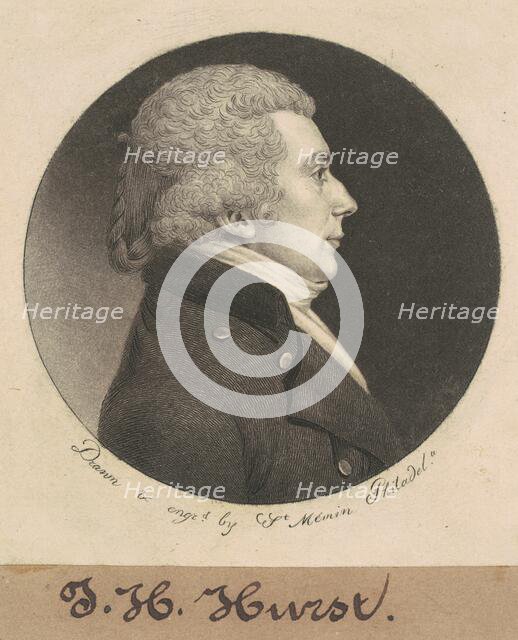 William Hurst, 1800. Creator: Charles Balthazar Julien Févret de Saint-Mémin.