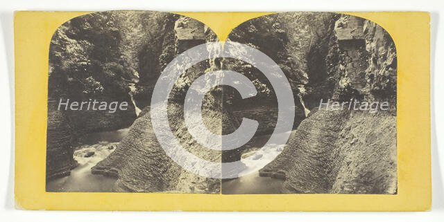 Freer Glen at Watkins View of Upper Glen, 1860/65. Creator: J. C. Burritt.