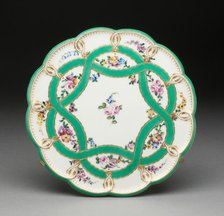 Footed Tray, Sèvres, 1757. Creator: Sèvres Porcelain Manufactory.