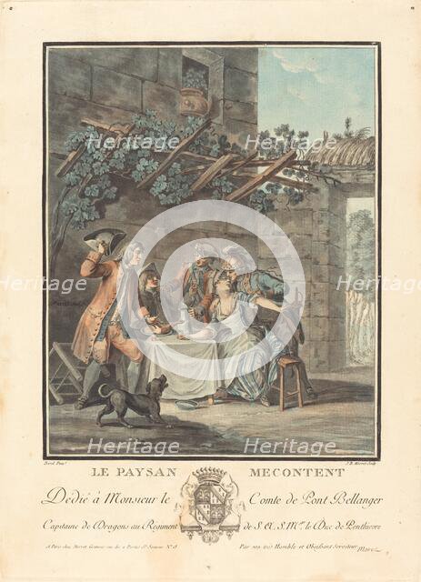 Le paysan mecontent. Creator: Jean Baptiste Morret.