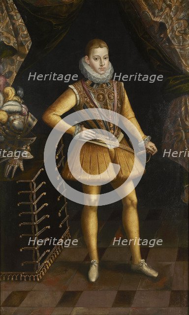 Portrait of Philip III (1578-1621), King of Spain and Portugal, Between 1598 and 1620. Artist: Succa, Antoine de (before 1567-1620)