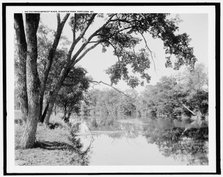On the Presumpscot River, Riverton Park, Portland, Me., c.between 1910 and 1920. Creator: Unknown.