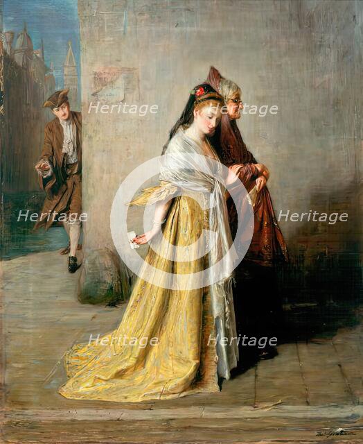 The Billet-Doux, 1869. Creator: Thomas Alexander Ferguson Graham.